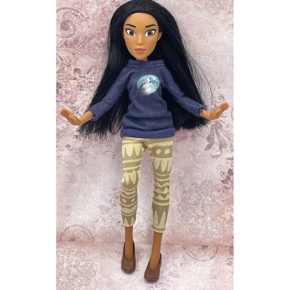 Disney Comfy Princess Ralph Breaks The Internet Movie Doll POCAHONTAS - Picture 5 of 12